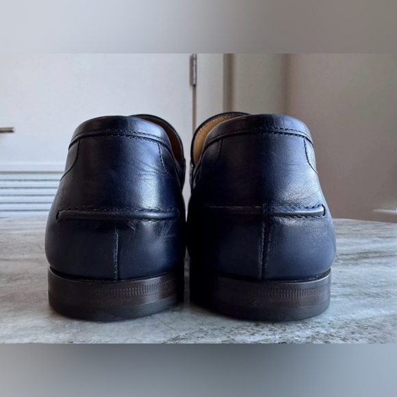 GUCCI Jordaan Horsebit Navy Blue Leather Loafer 10 /10.5  1953 Moccasin $1000 - Picture 6 of 9